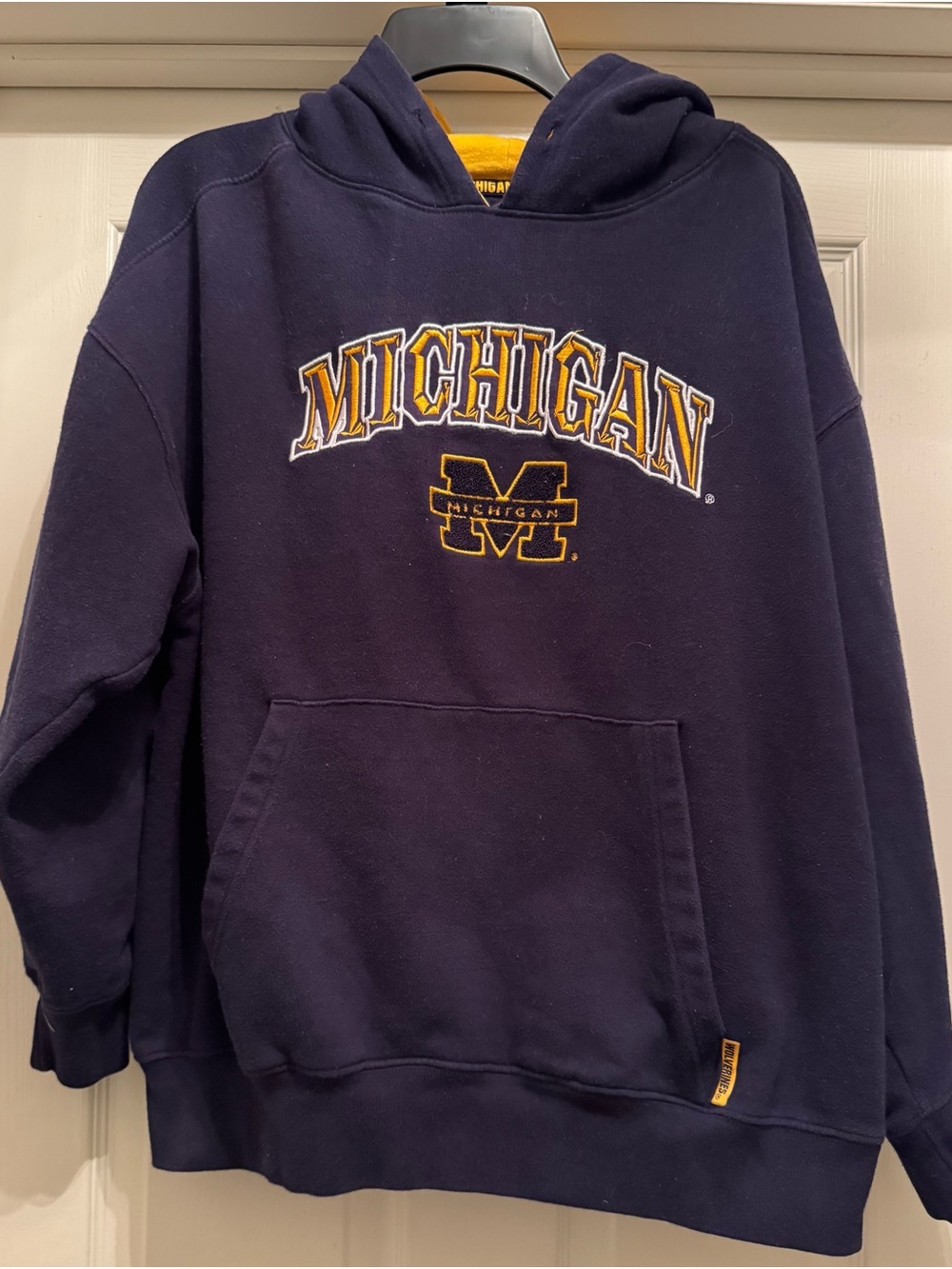 Vintage Y2K University of Michigan Hooded Sweatshirt